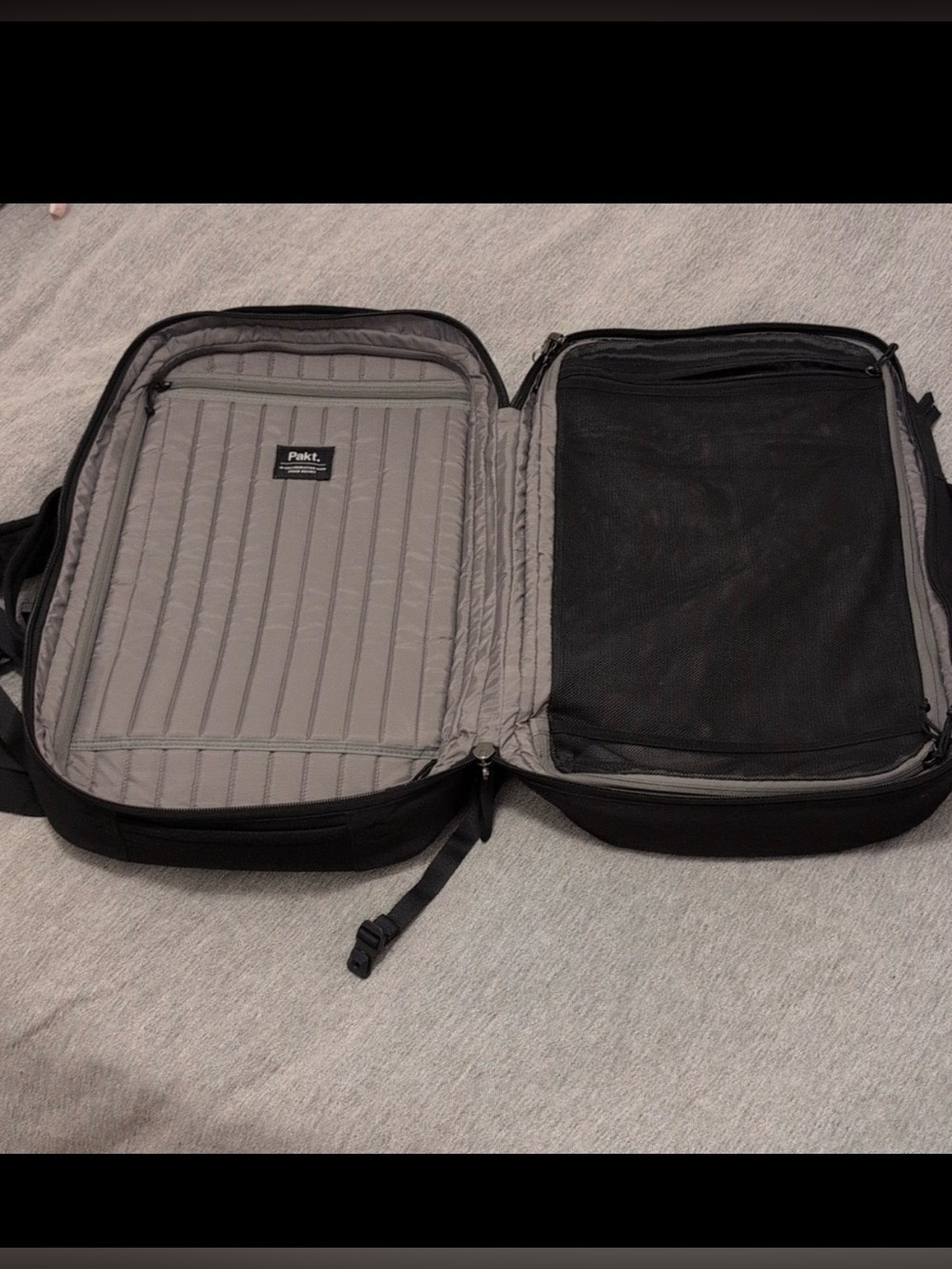 Pakt One Travel Backpack 35L - Black (expandable to 45L) - Picture 2 of 4